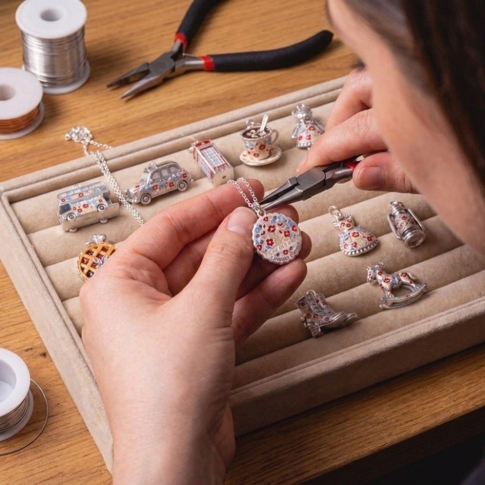 Jewelry Making London - Pingentes de aço inoxidável com desenhos