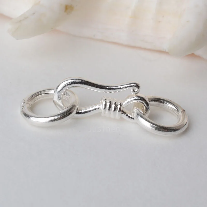 Lobster Clasp Silver - Fecho de peixe com gancho e
