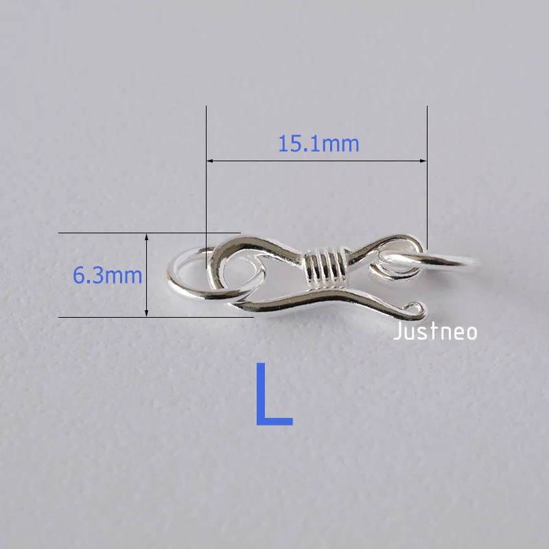Fecho de peixe com gancho e ol - Lobster Clasp Silver avaliação e preço